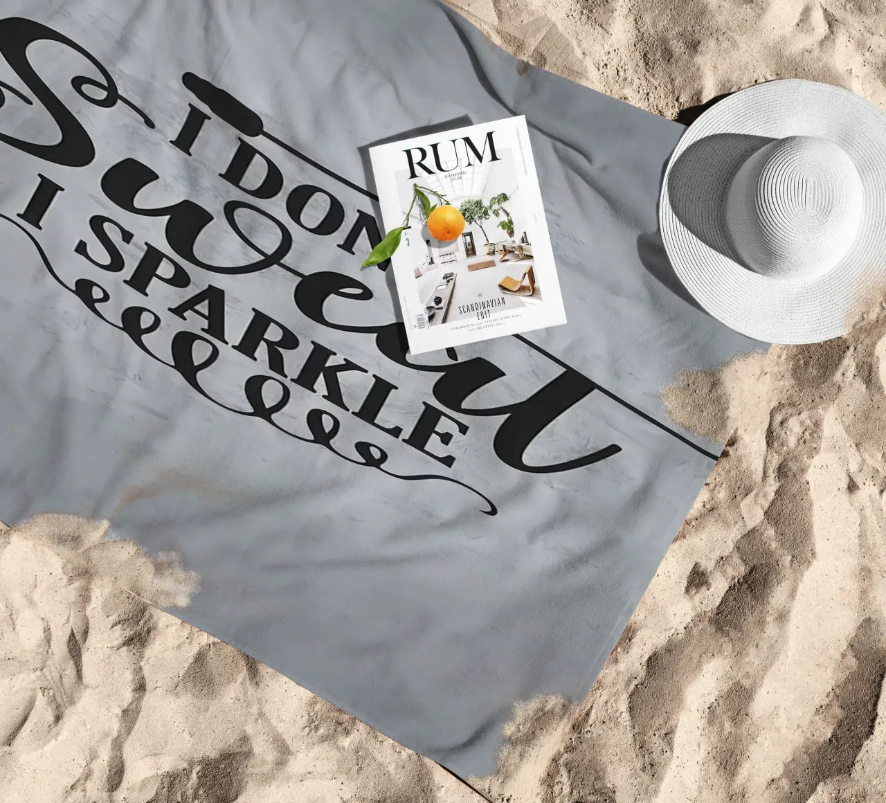 Non sudo, brillo telo mare da Delaplane