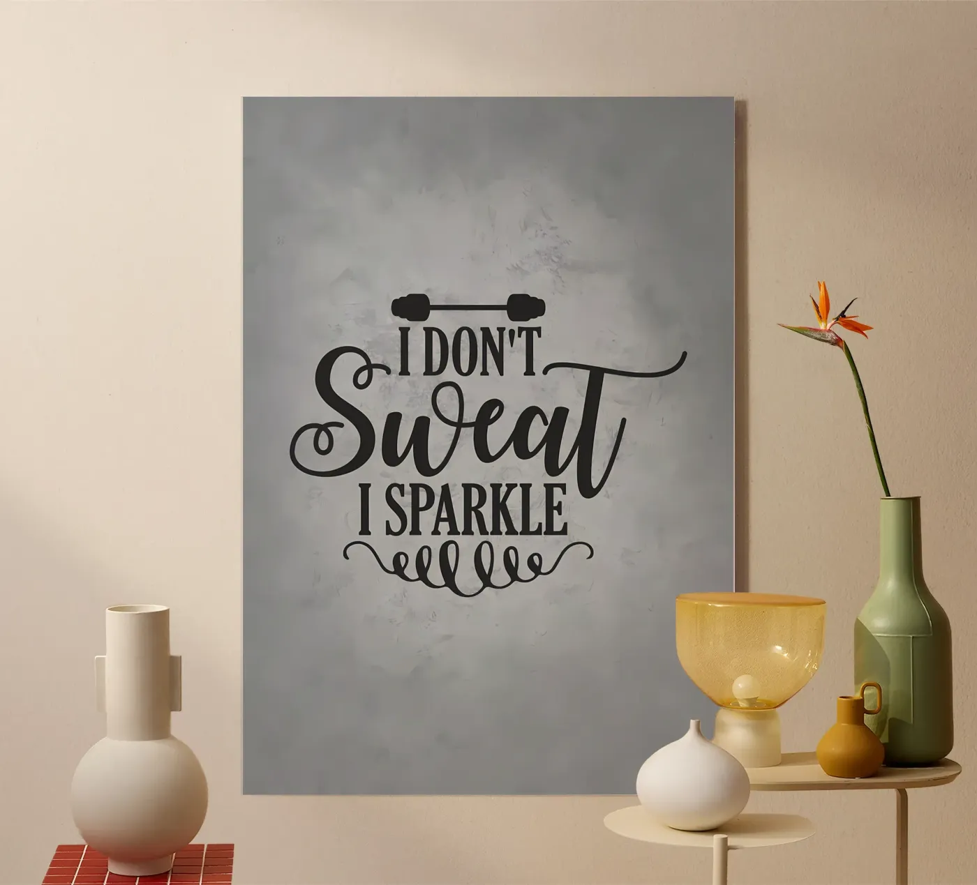 I Dont Sweat I Sparkle Acryl-Glas von Delaplane