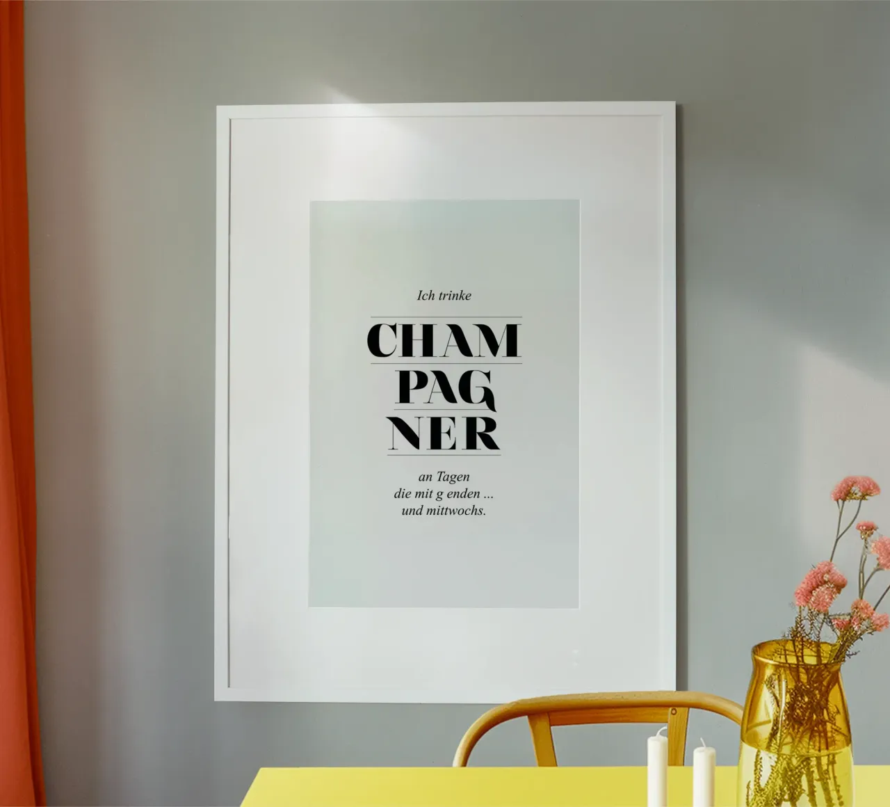 Champagner poster da Amy & Kurt