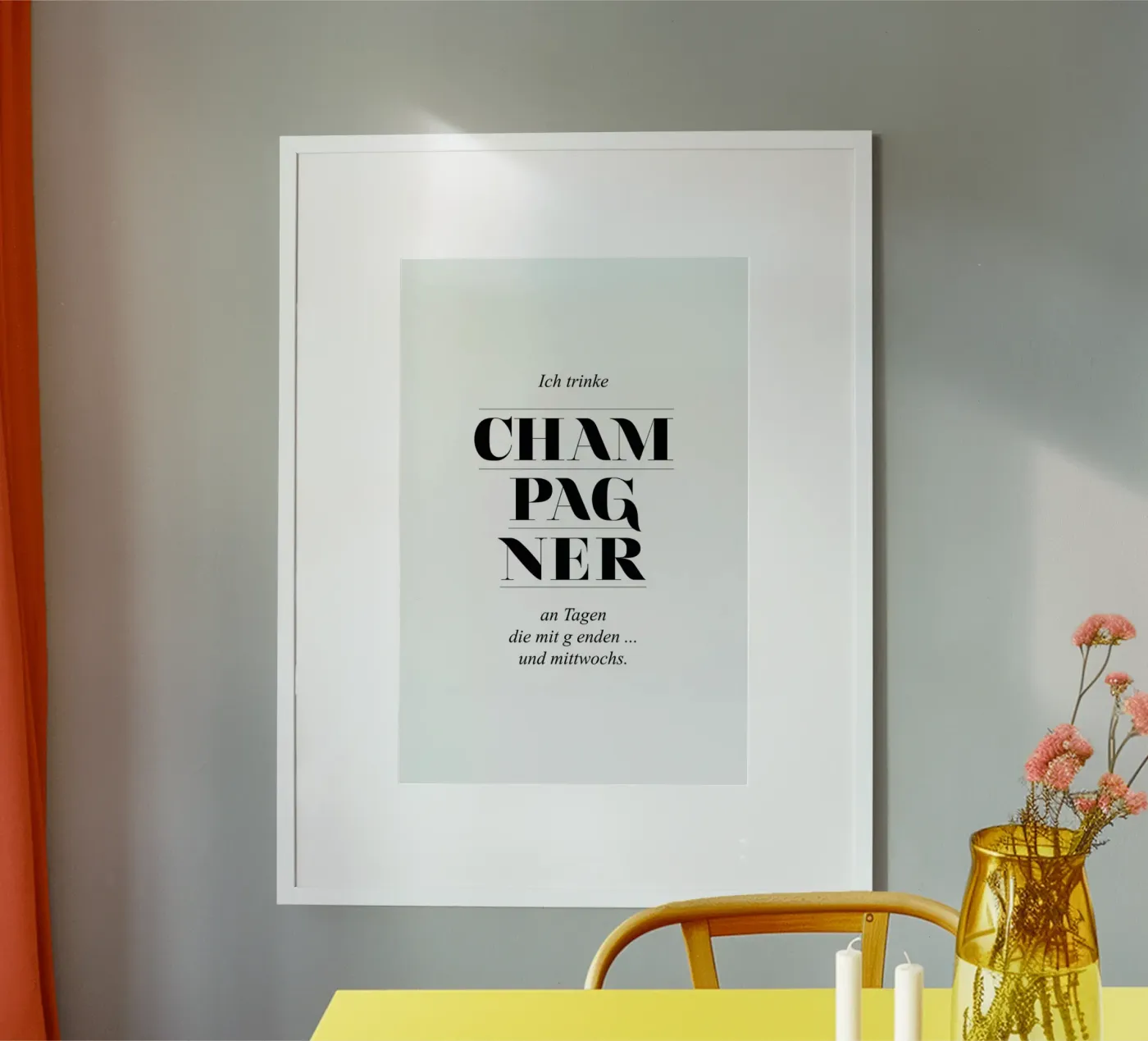 Champagner poster da Amy & Kurt