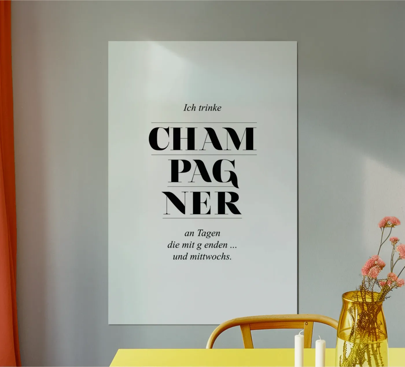 Champagner poster da Amy & Kurt