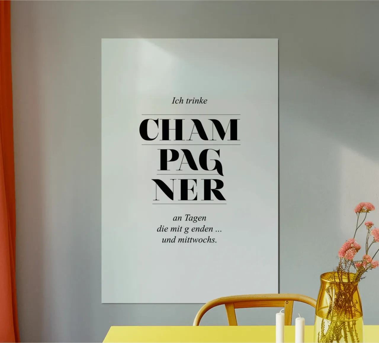Champagner poster da Amy & Kurt