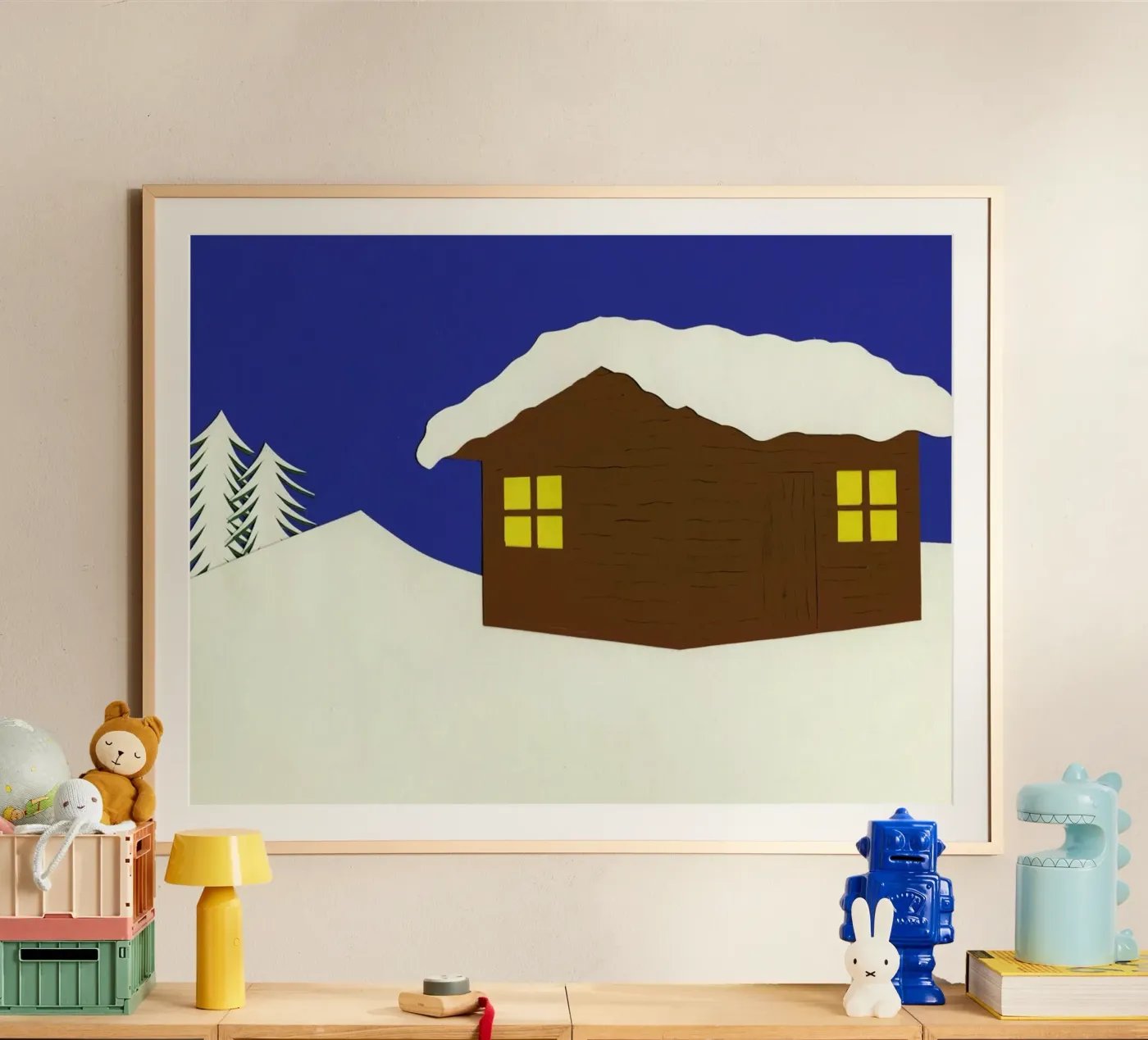 Mountain Hut poster by Rosi Feist