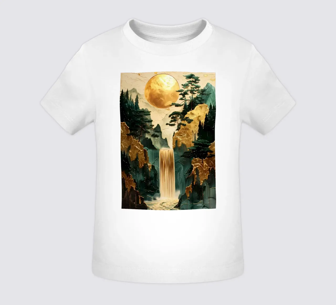 Cascata Kintsugi Natura maglietta neonato da Ginnery