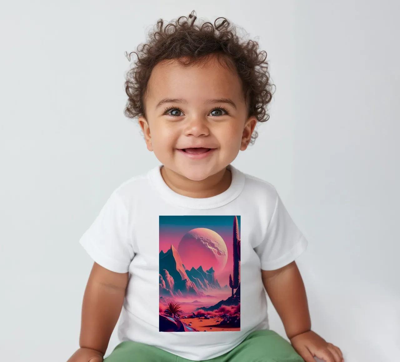 Space Landscape Fantasy baby t-shirt by Mikesell
