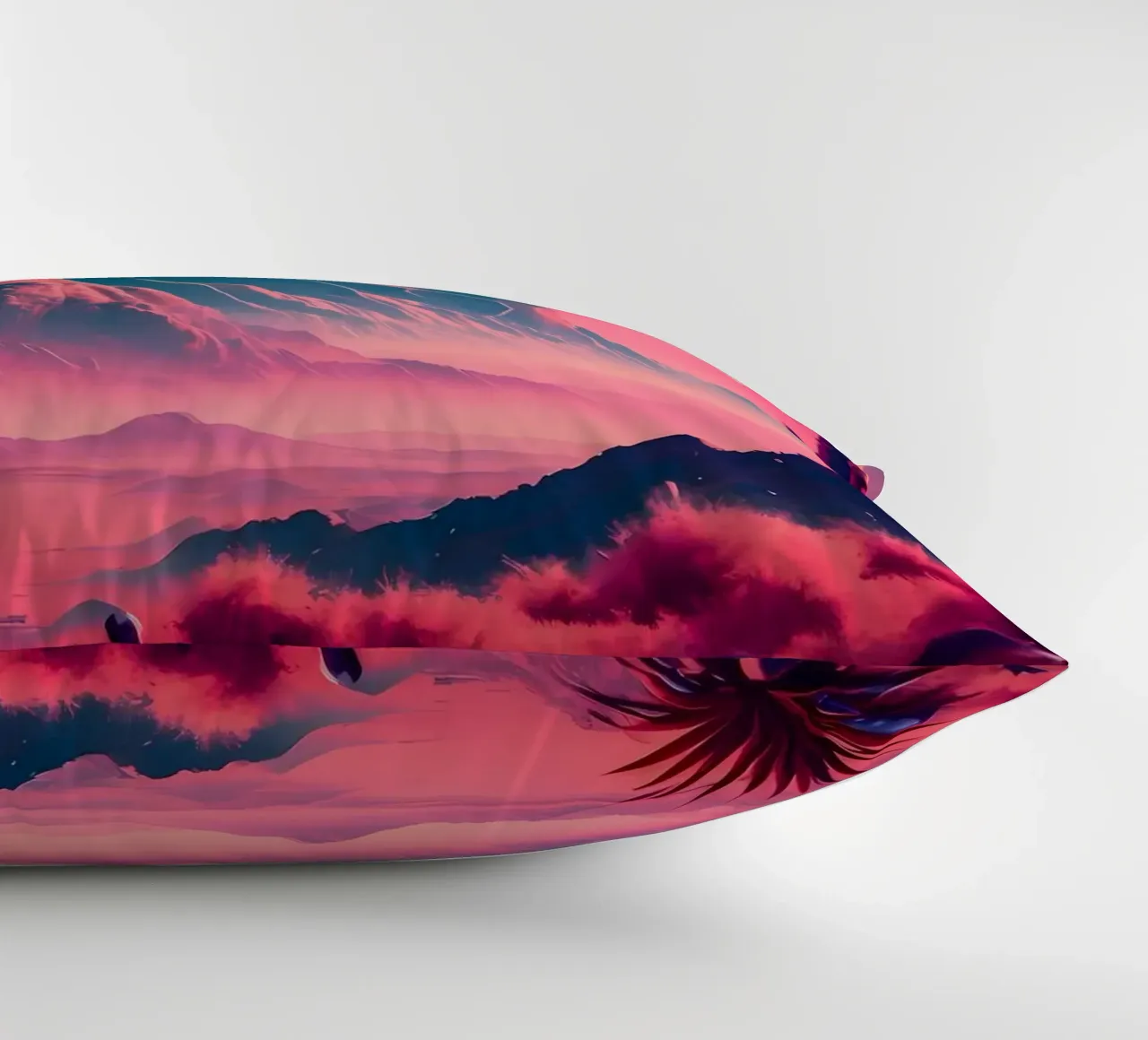 Space Landscape Fantasy decorative cushion by Mikesell