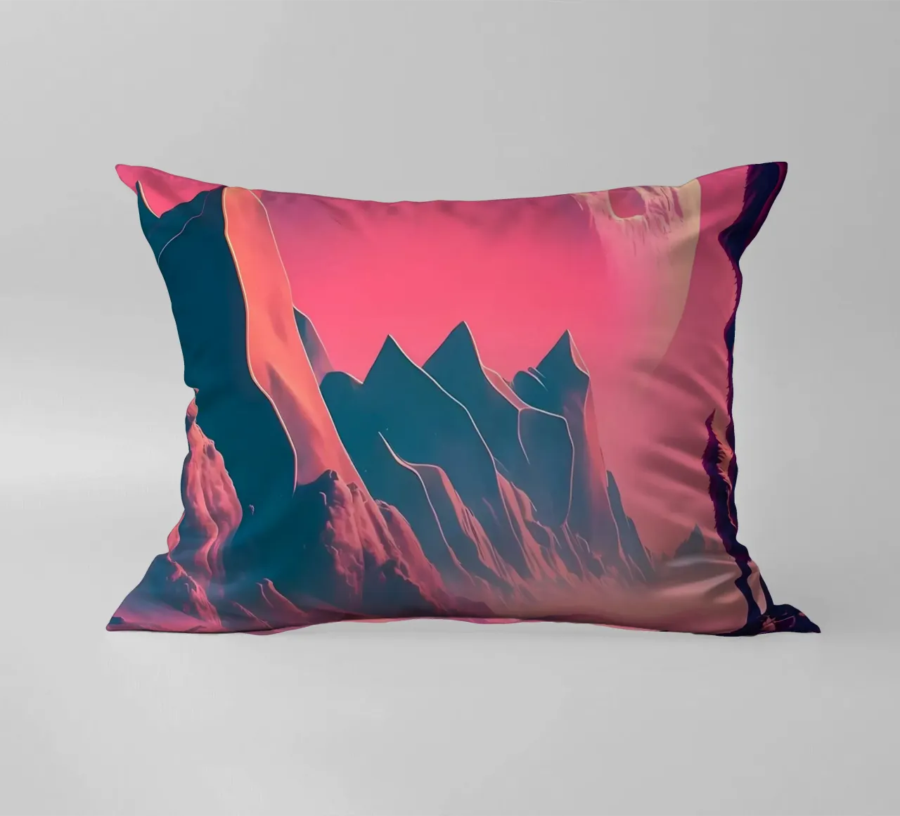 Space Landscape Fantasy decorative cushion by Mikesell