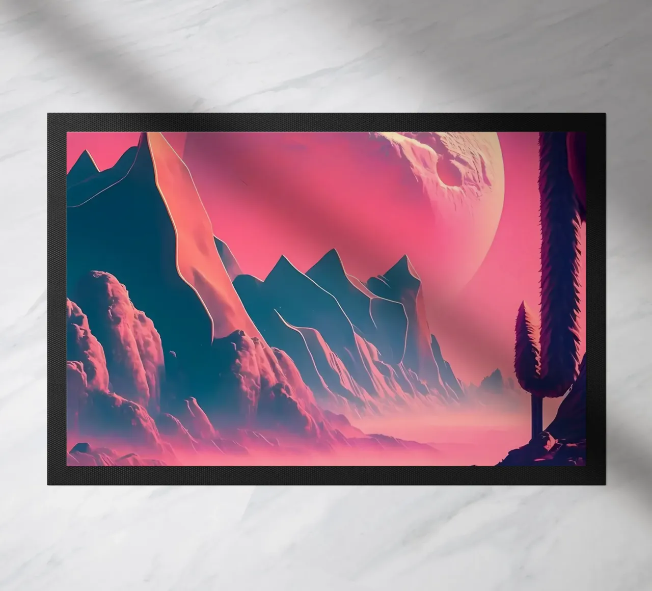 Paesaggio spaziale fantasy zerbino da Mikesell