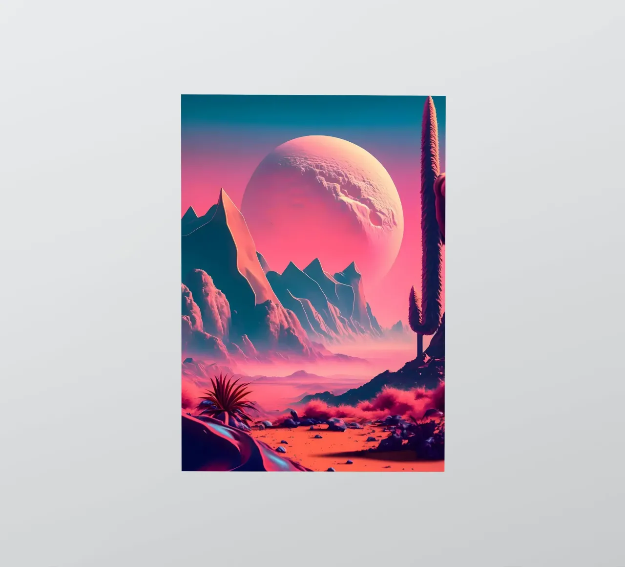 Space Landscape Fantasy sticker by Mikesell