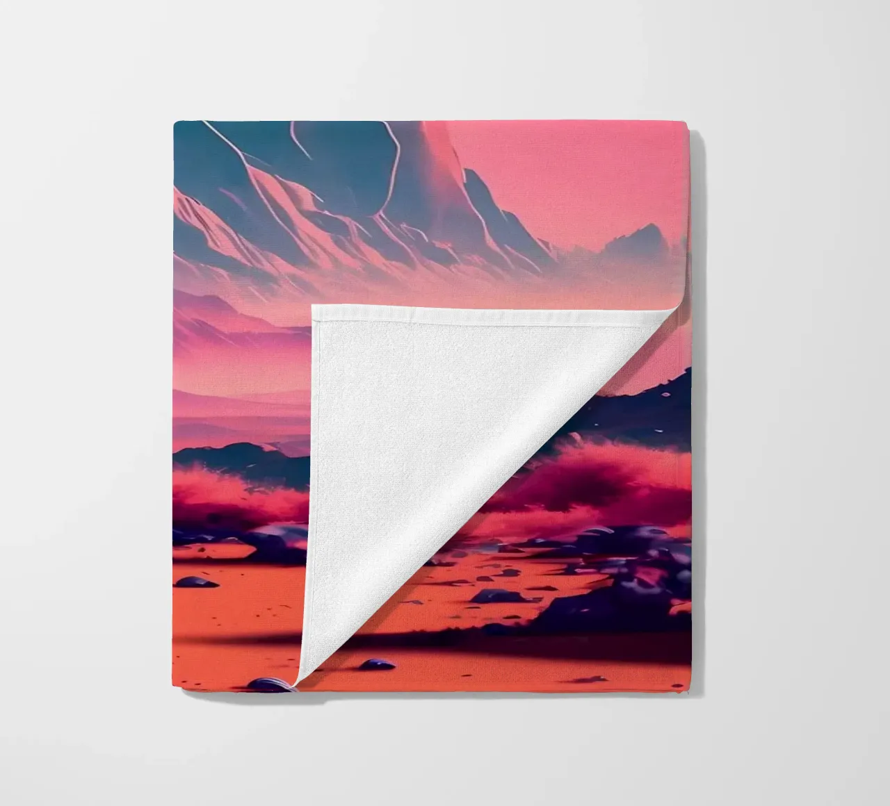 Space Landscape Fantasy beach towel by Mikesell