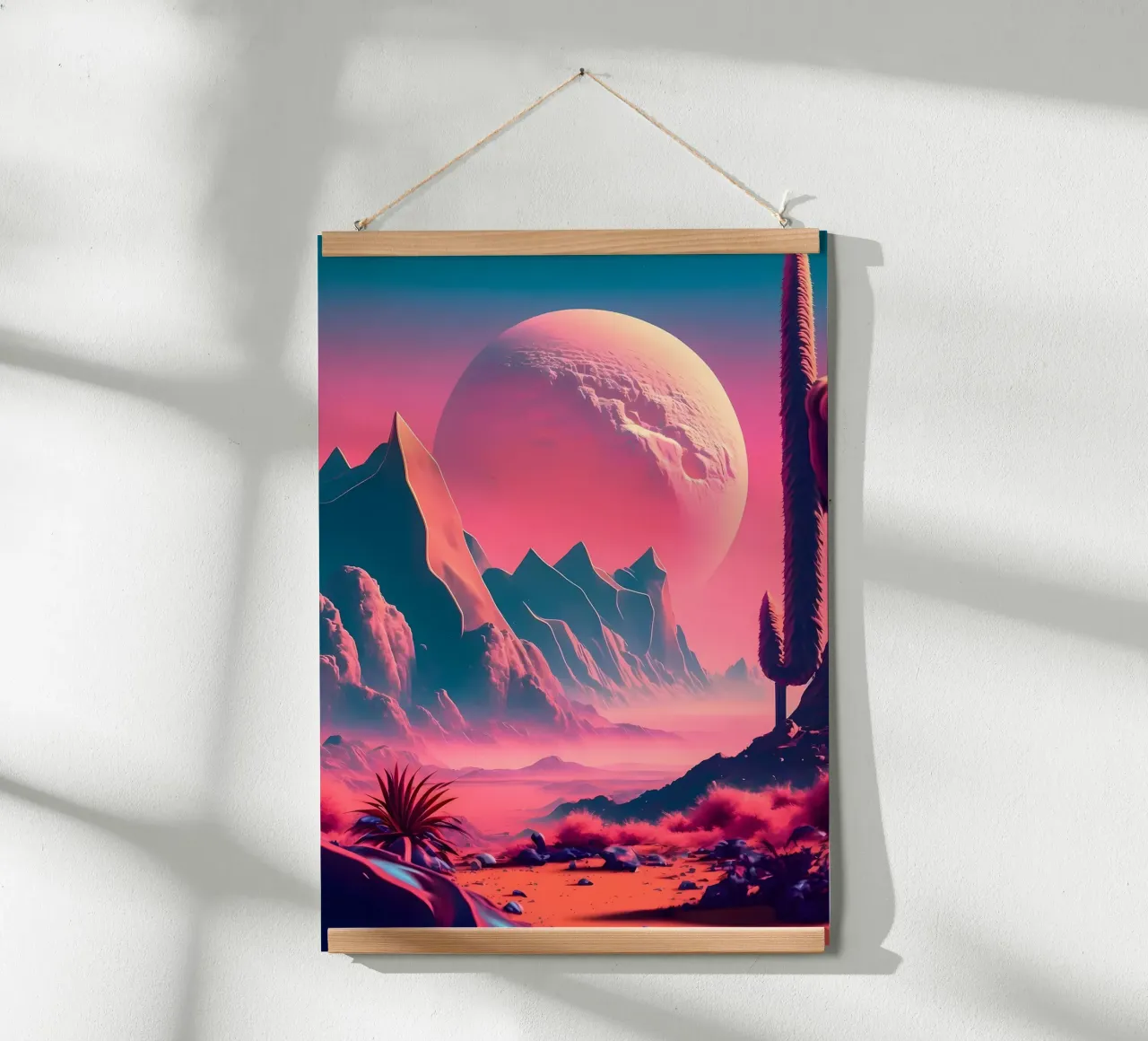Space Landscape Fantasy poster by Mikesell