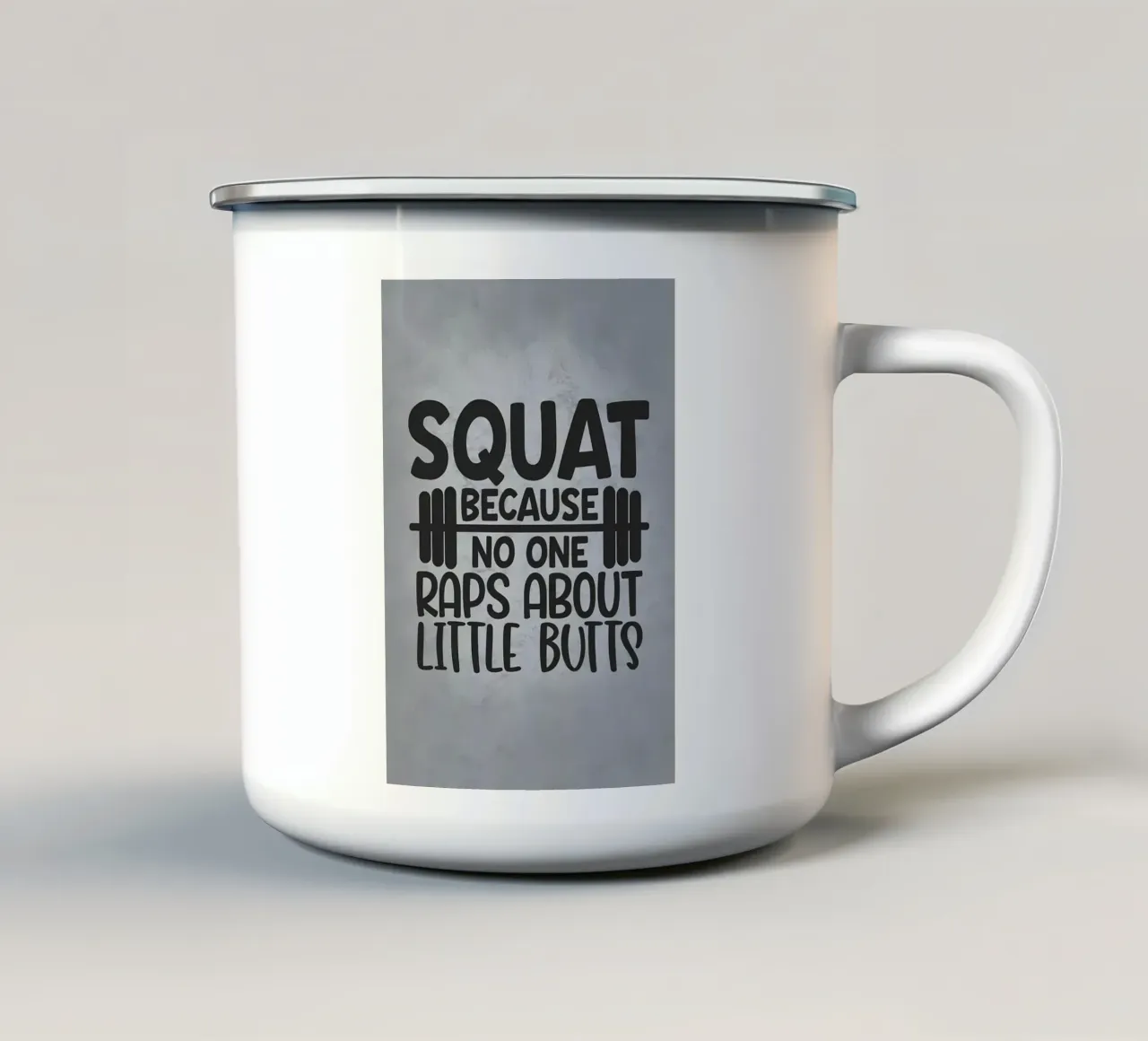 Squat perché i sederi sono piccoli tazza in smalto da Delaplane