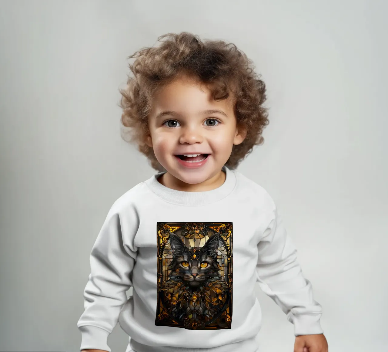 Gatto nero Kintsugi Art felpa neonato da Ginnery