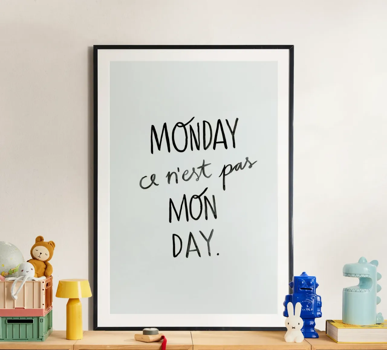 Mon Day poster con telaio in alluminio da typealive