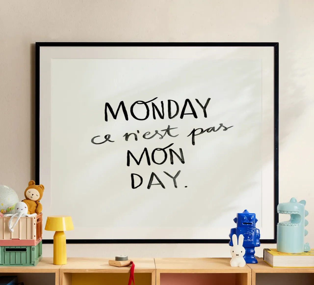 Mon Day poster con telaio in alluminio da typealive