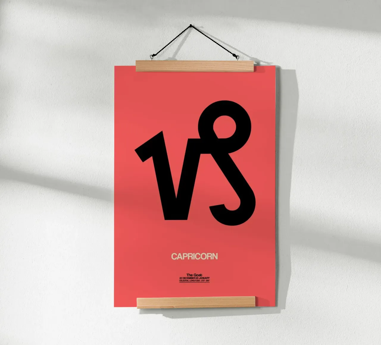Capricorn poster con telaio in alluminio da Naxart