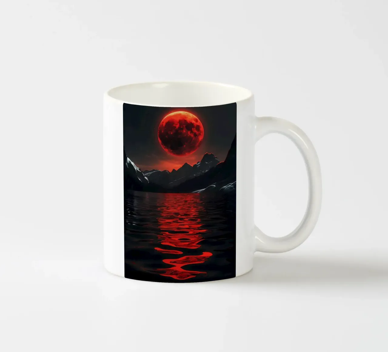 Luna di sangue crescente tazza in ceramica da Ginnery