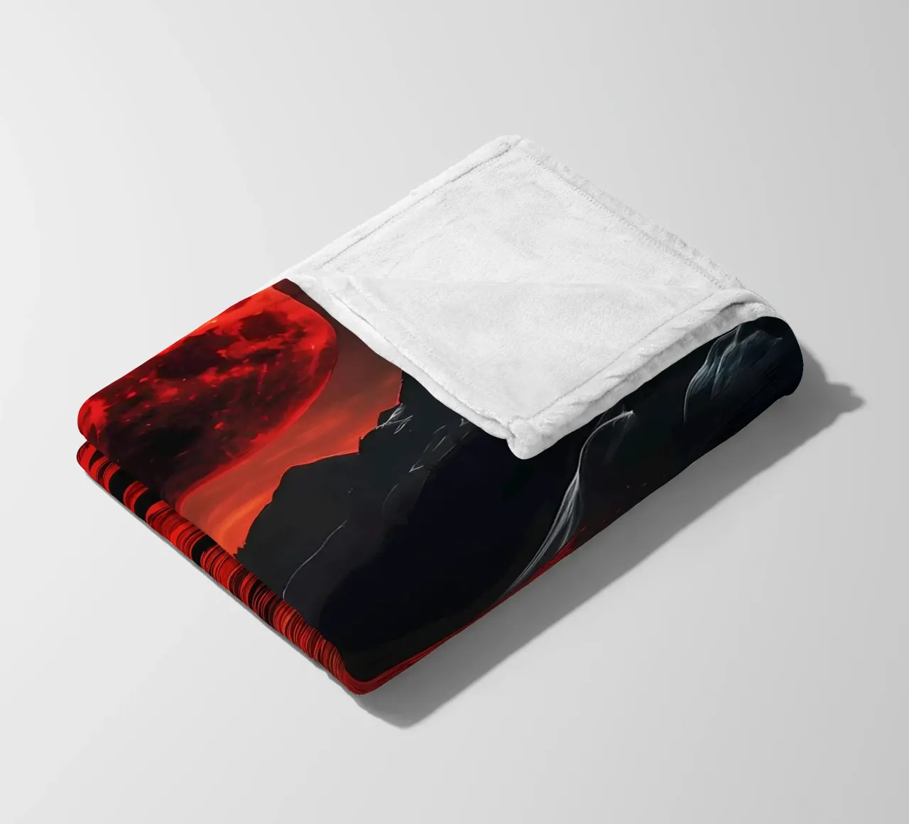 Luna di sangue crescente coperta in pile da Ginnery