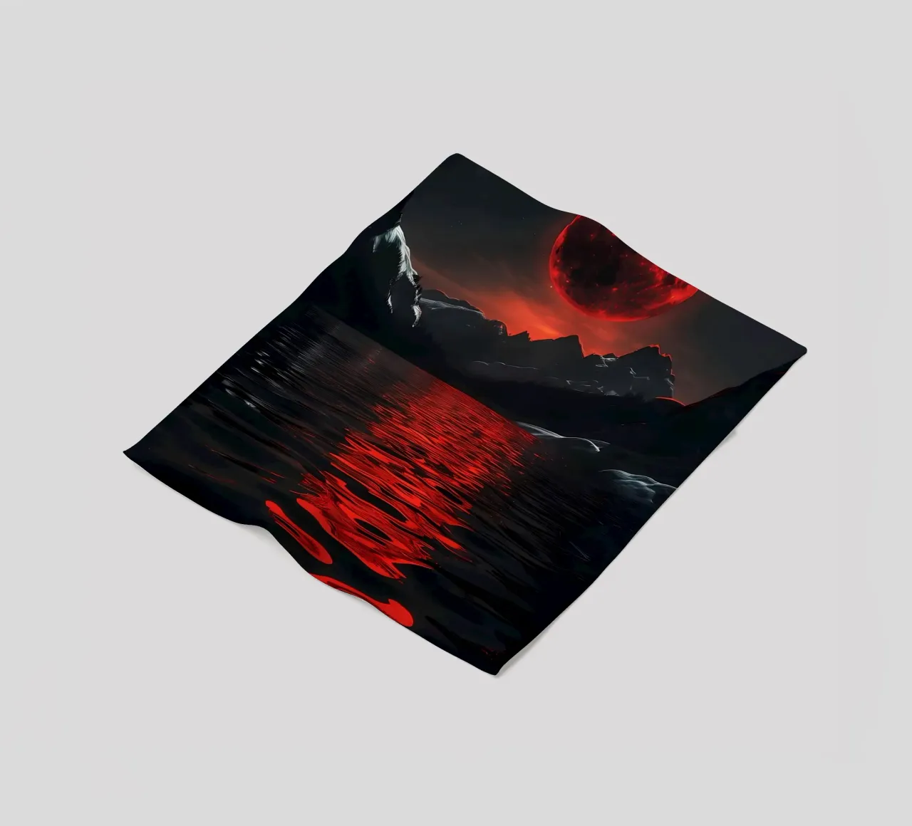 Luna di sangue crescente coperta in pile da Ginnery