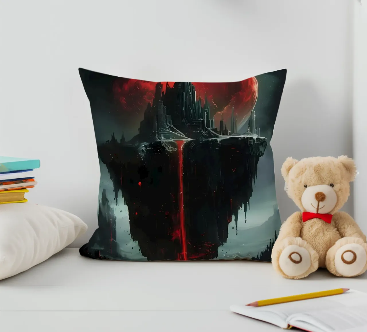 Luna di sangue fantasy cuscino da Ginnery