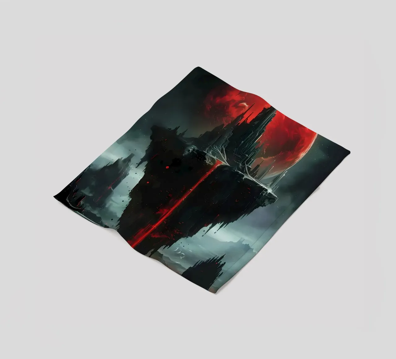Luna di sangue fantasy coperta in pile da Ginnery
