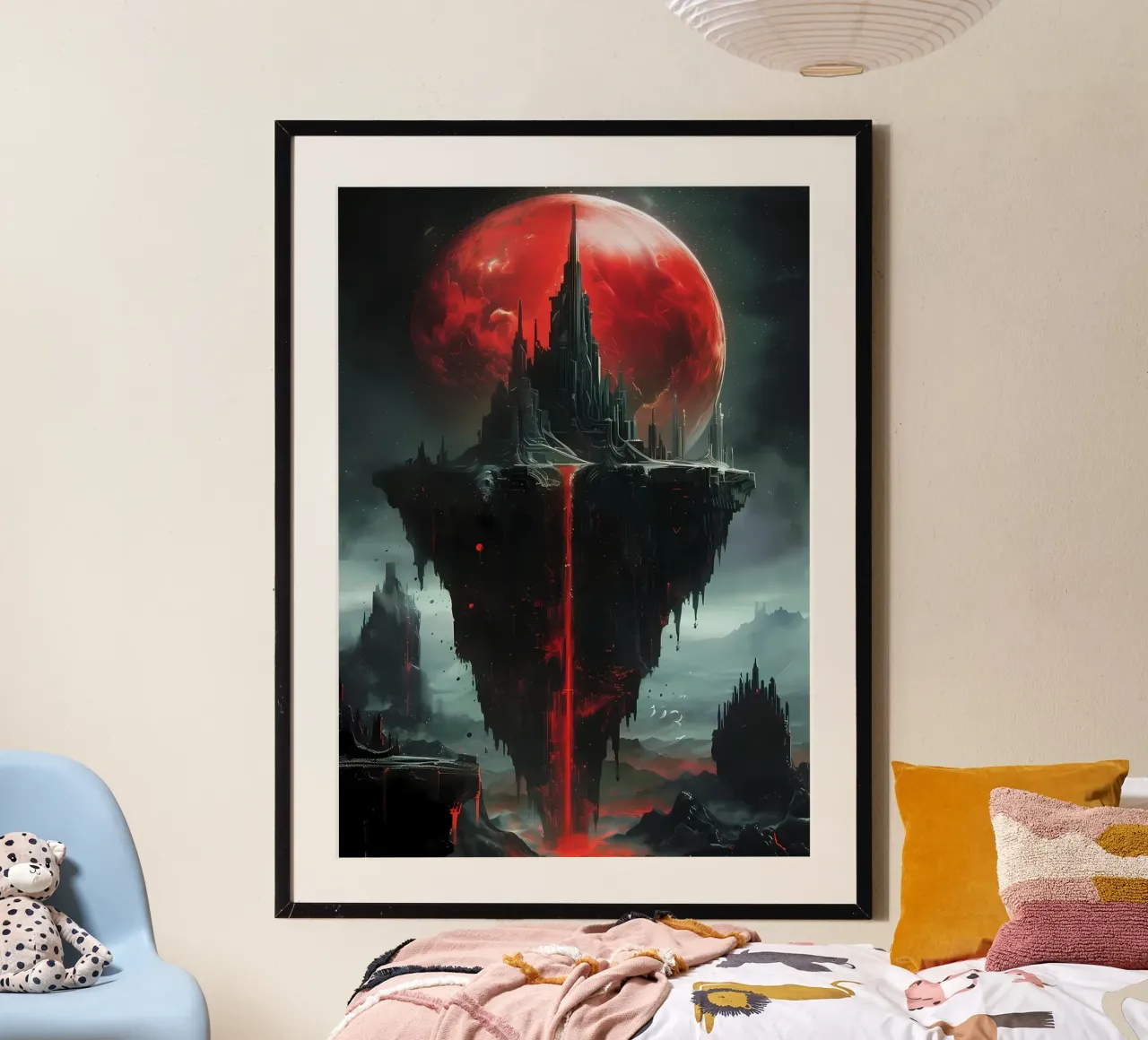 Luna di sangue fantasy carta hahnemühle da Ginnery