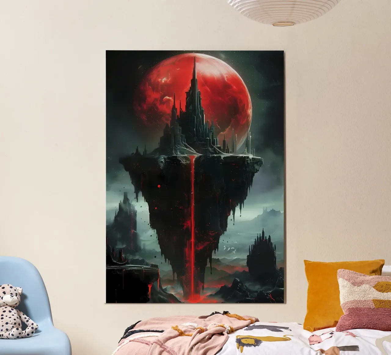 Luna di sangue fantasy carta hahnemühle da Ginnery