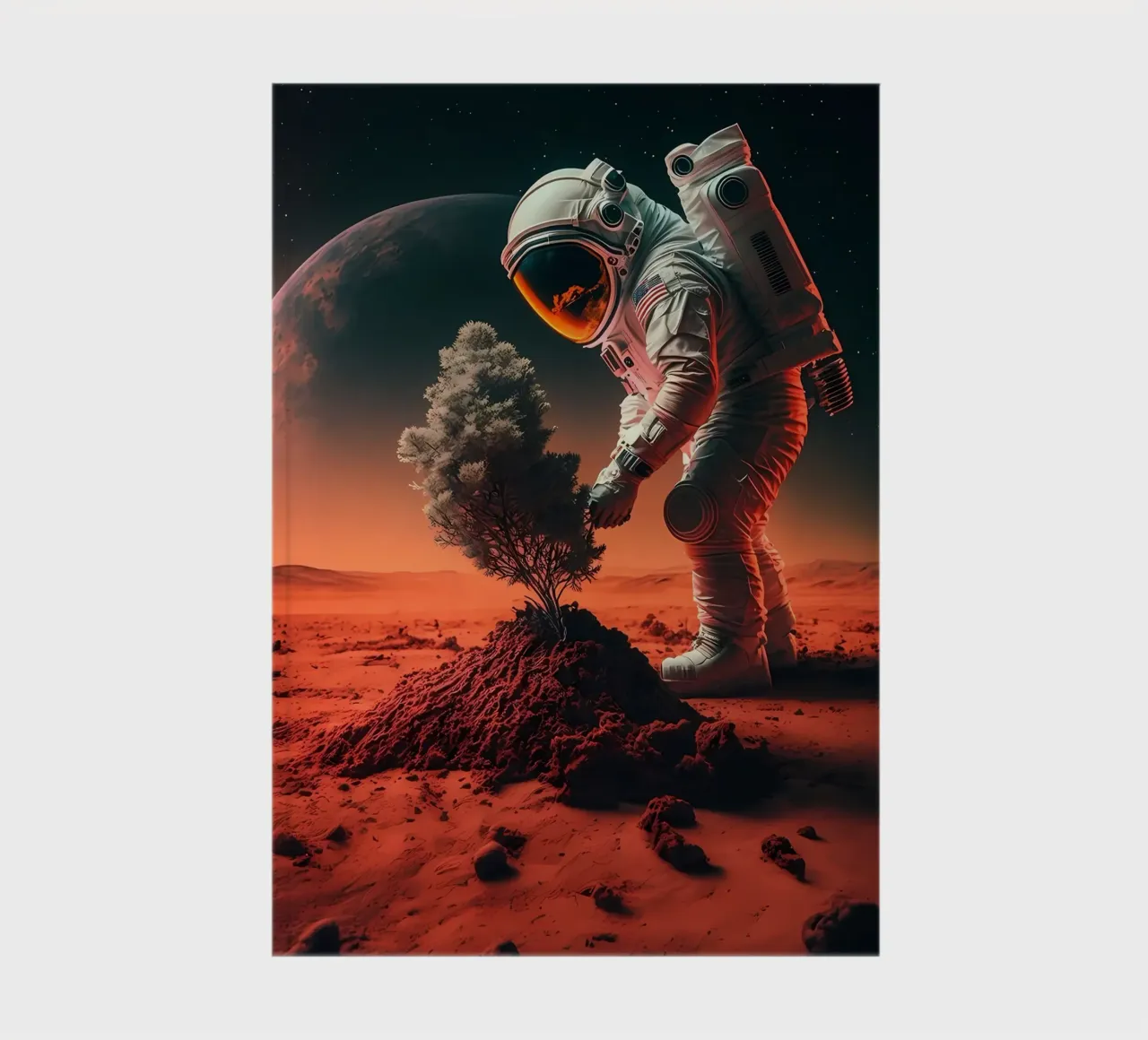 Astronaut in Space of Tree notebook by Mikesell