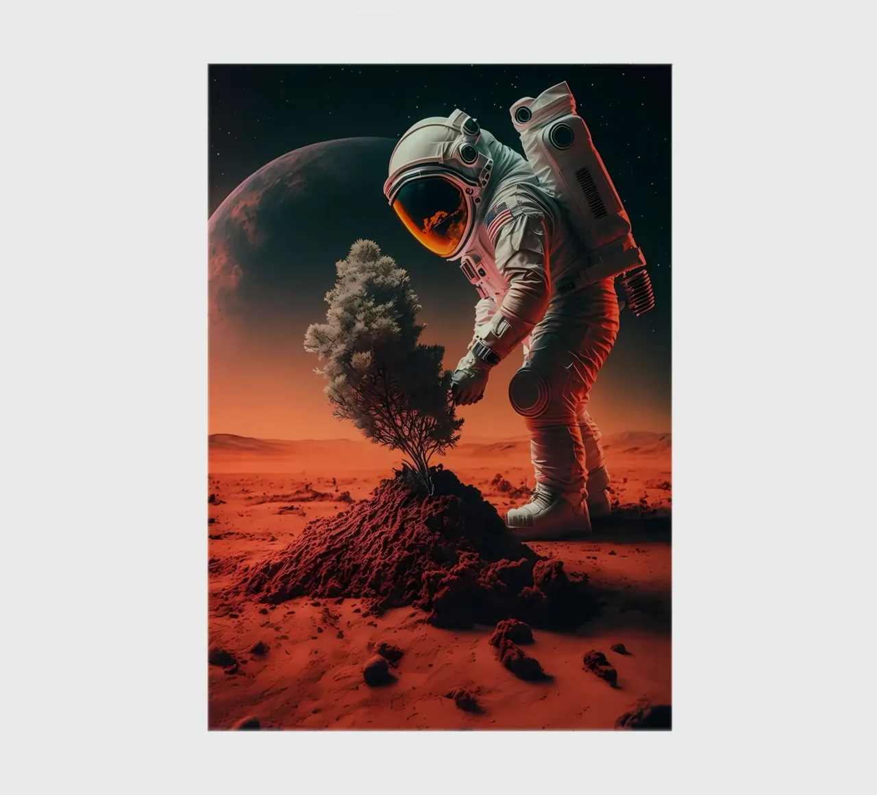 Astronaut in Space of Tree notebook by Mikesell