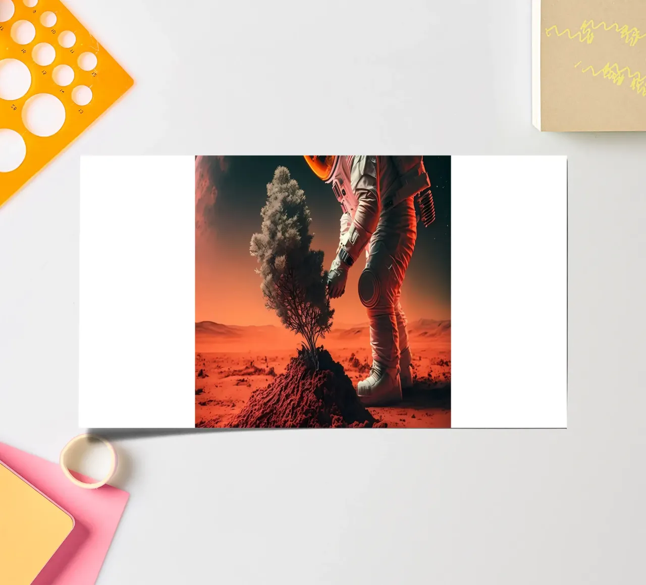 Astronaut in Space of Tree sticker sheet by Mikesell