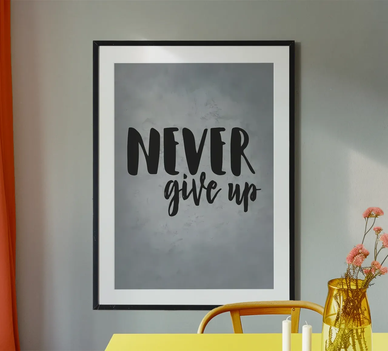 Geef nooit op poster van Delaplane