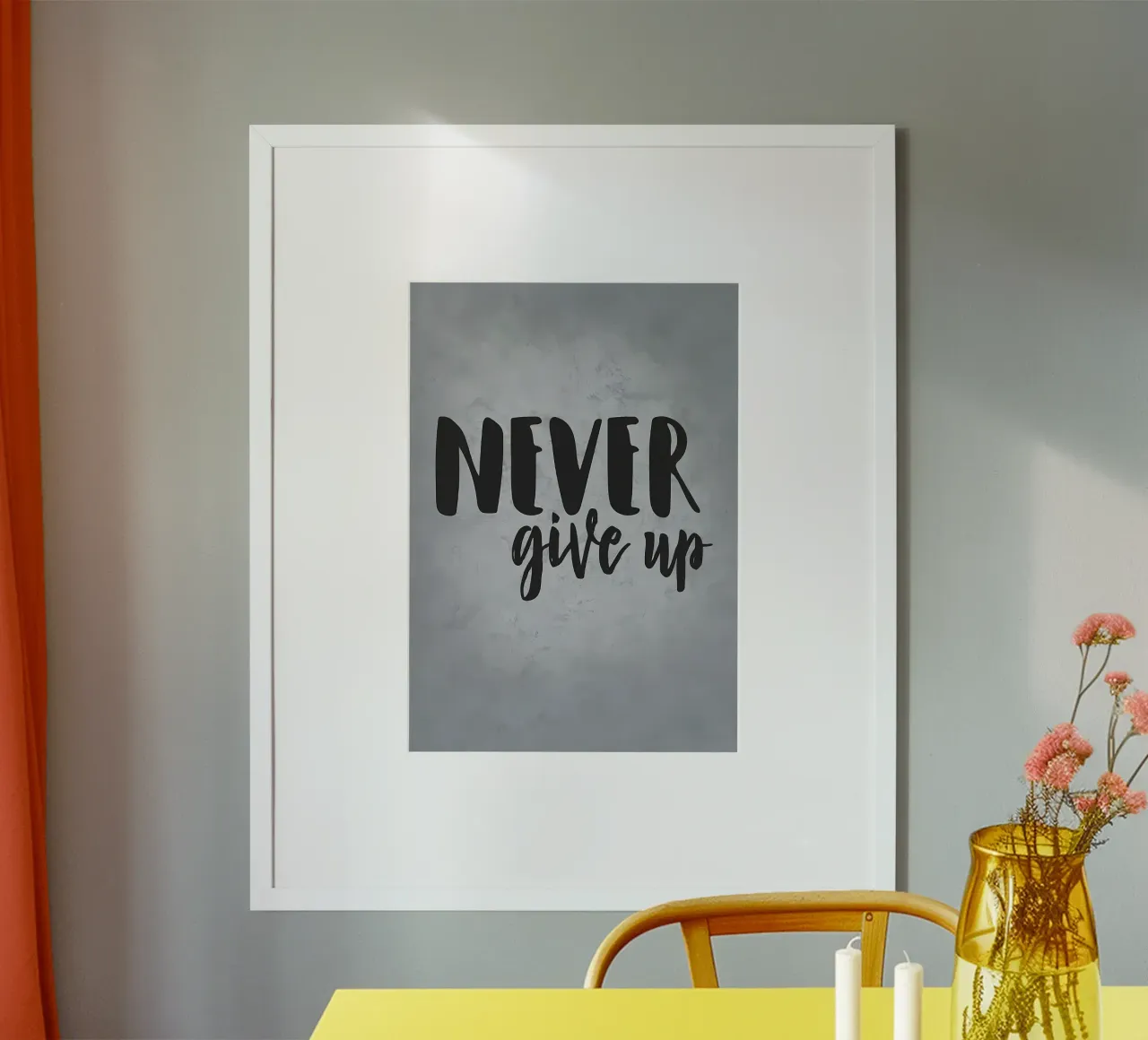 Geef nooit op poster van Delaplane