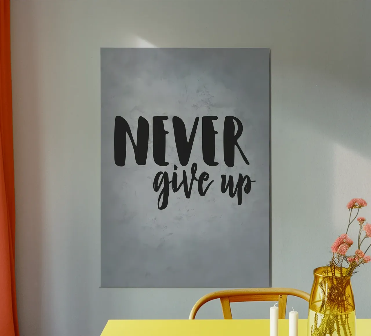 Geef nooit op poster van Delaplane
