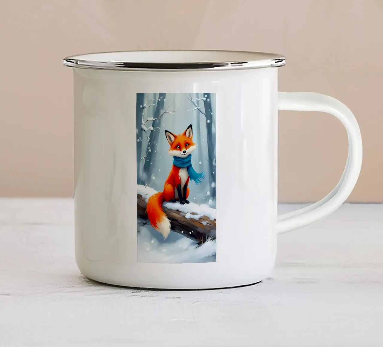 Poster minimalista 275 tazza in smalto da Kadynce