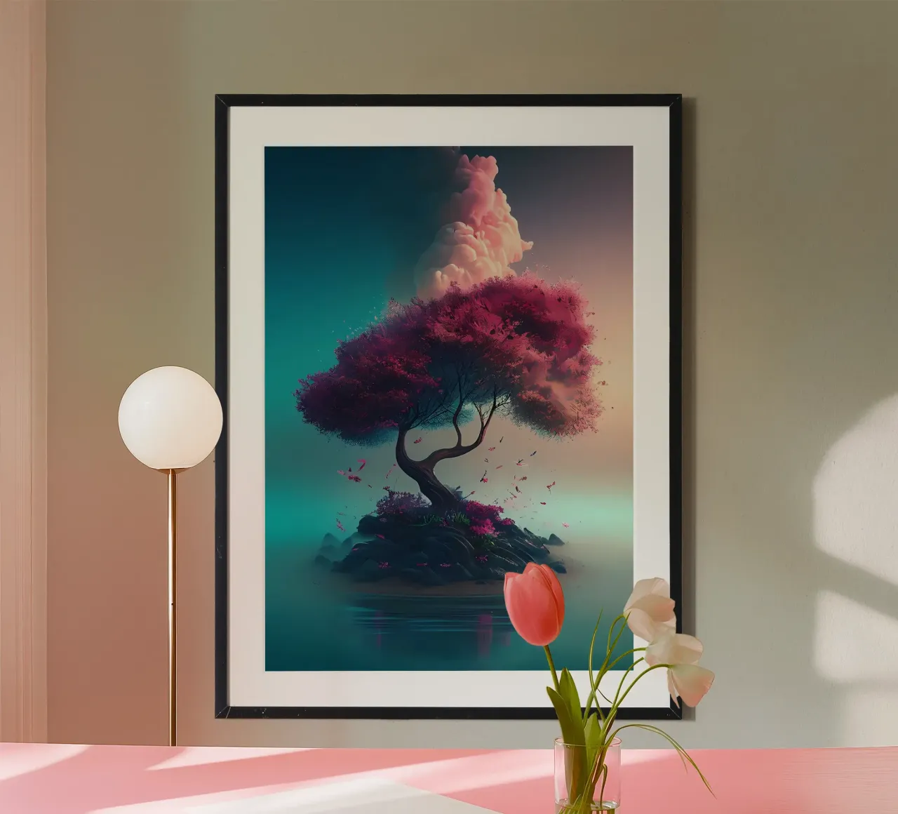 Sakura Tree Cherry Blossom carta hahnemühle da Mikesell