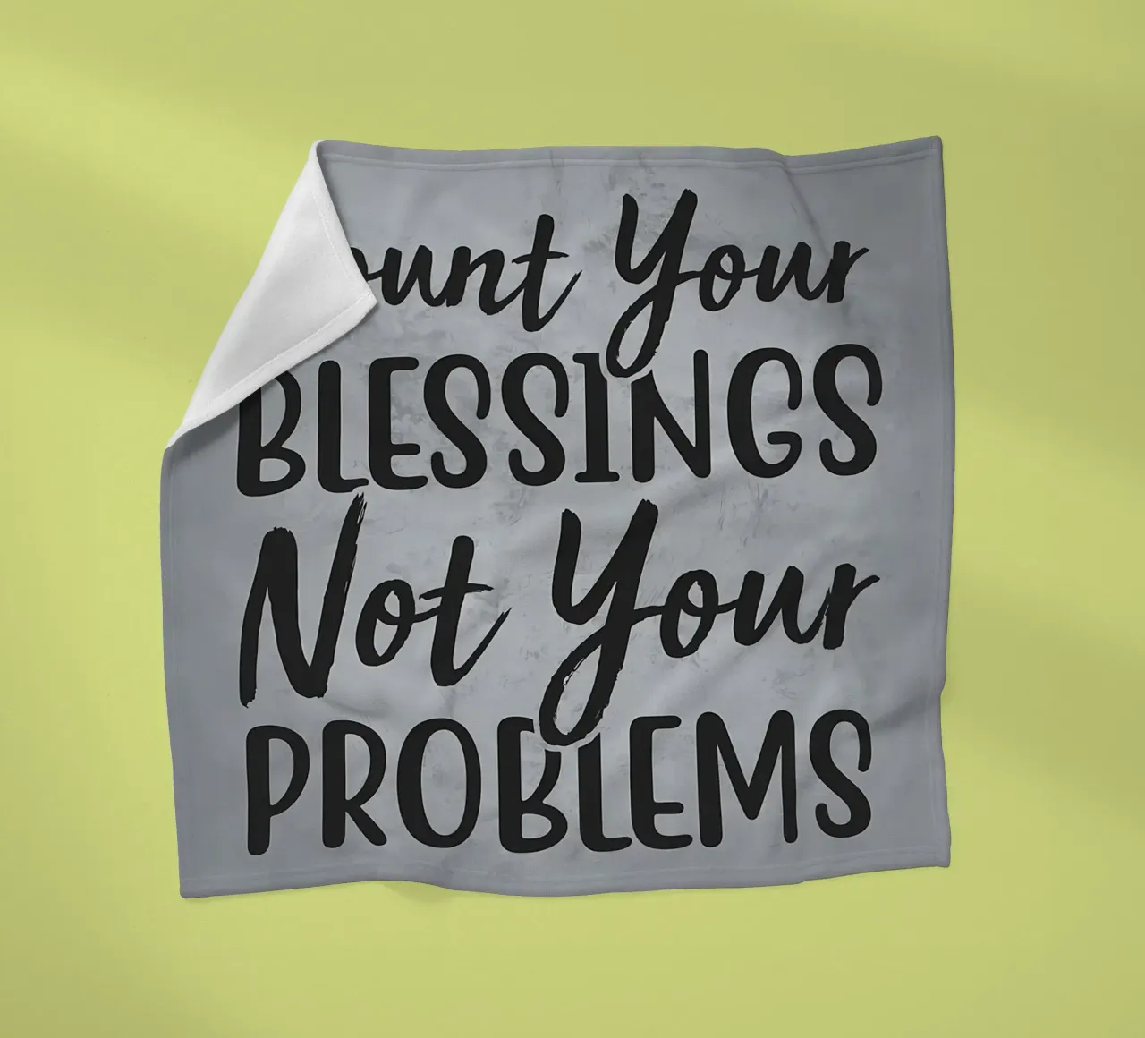 Count Your Blessings fleece blanket by Delaplane