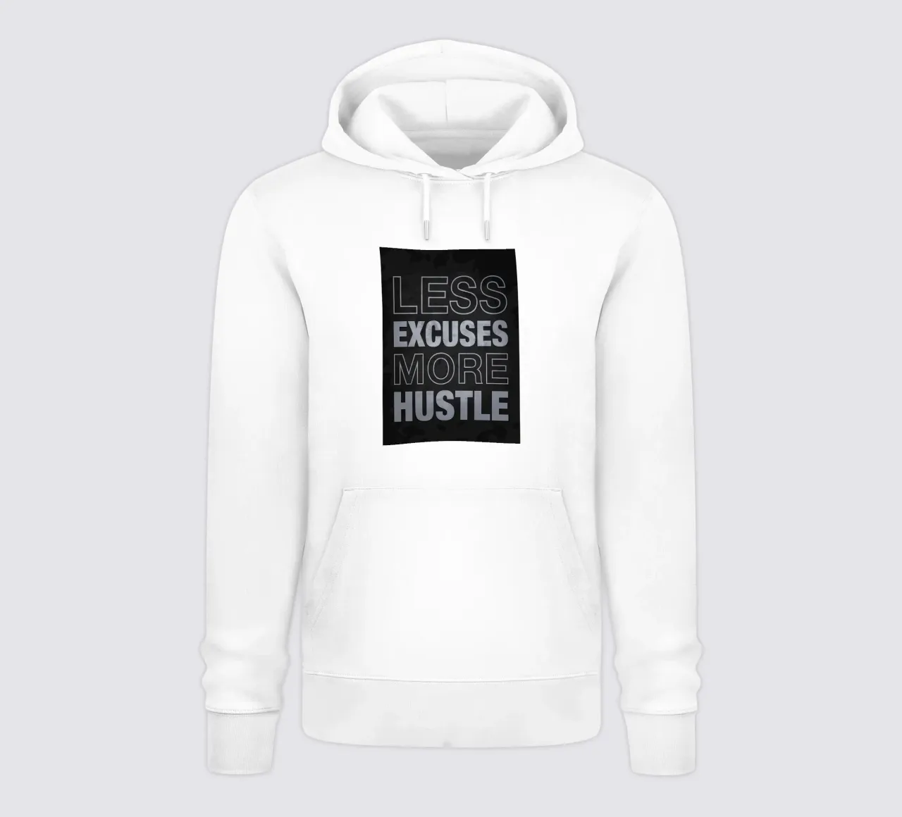 Weniger Ausreden, mehr Tatendrang Hoodie von Bassy