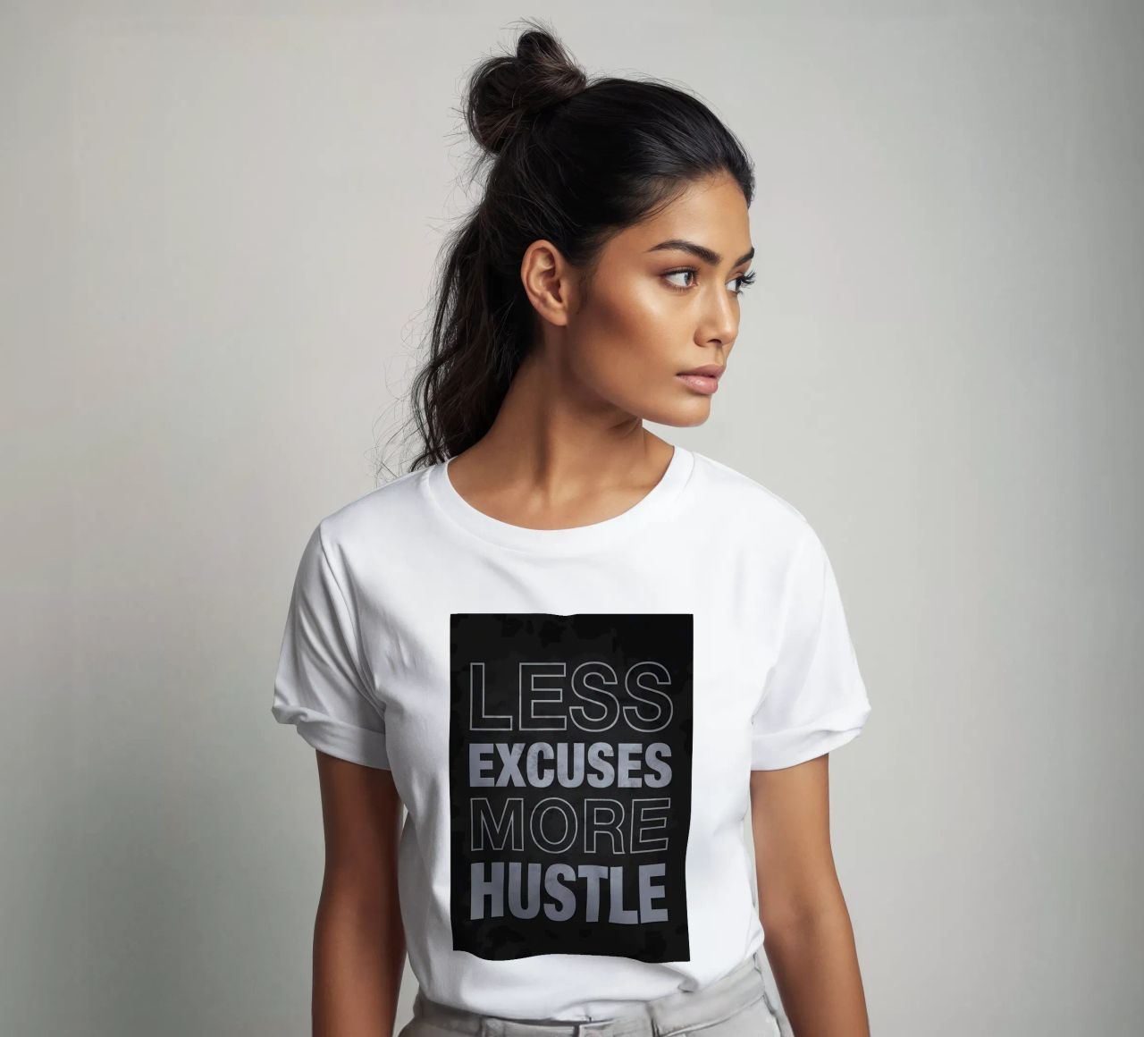 Meno scuse più impegno t-shirt da Bassy