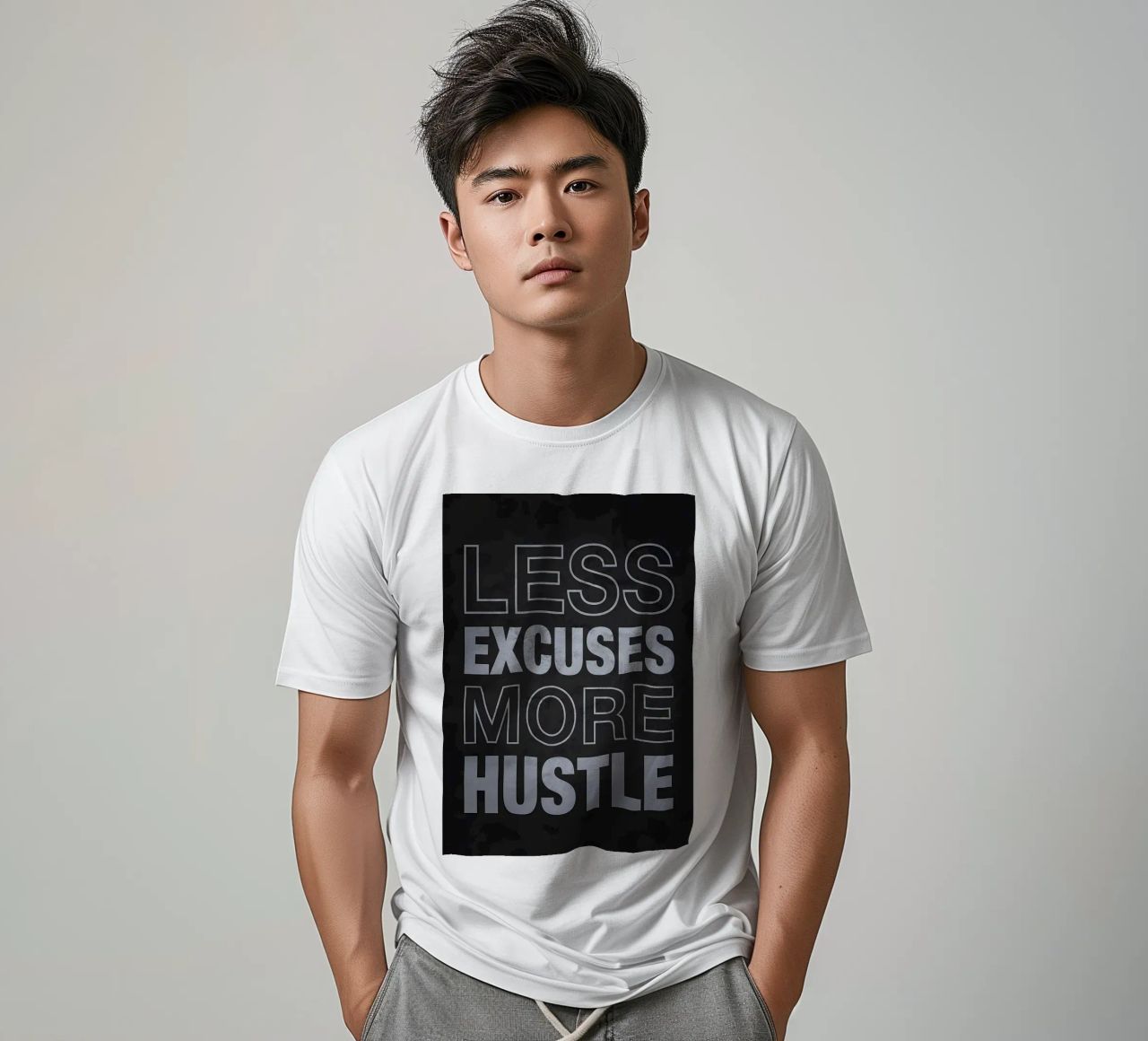 Meno scuse più impegno t-shirt da Bassy