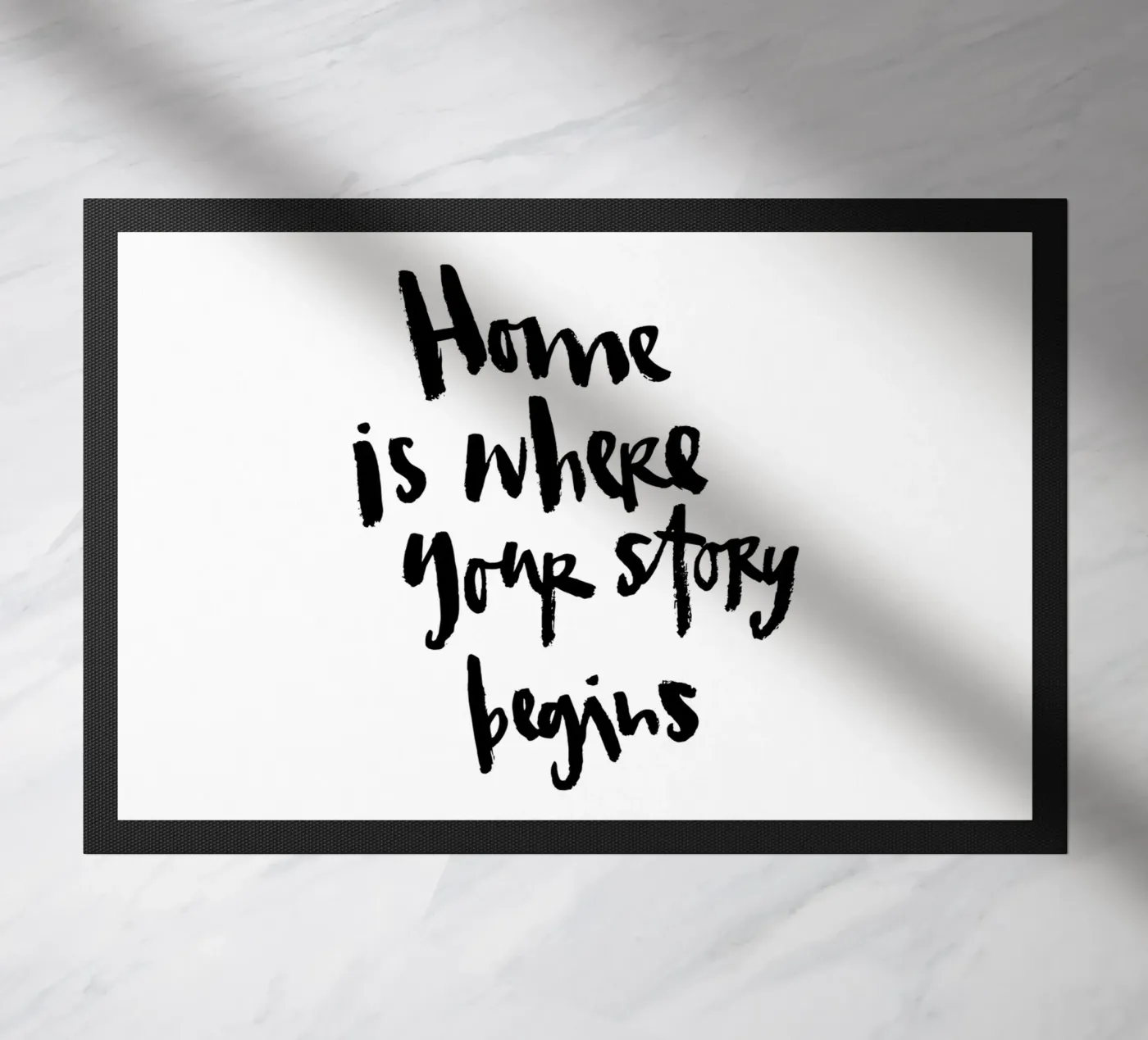 Home doormat by Brushmeetspaper