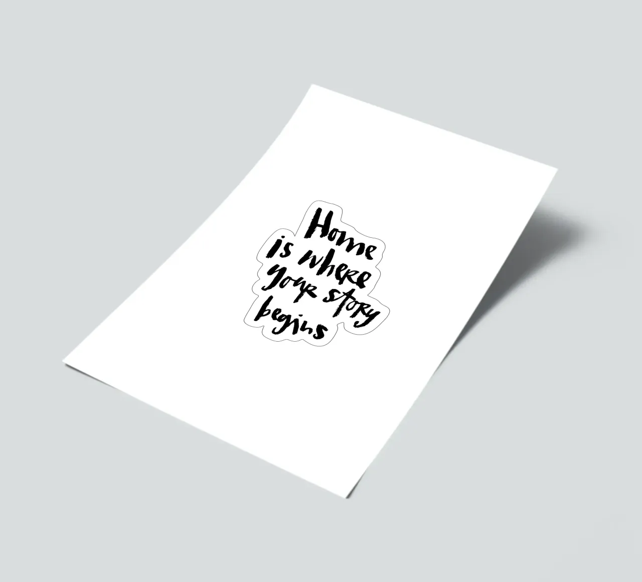 Home Stickerbogen von Brushmeetspaper