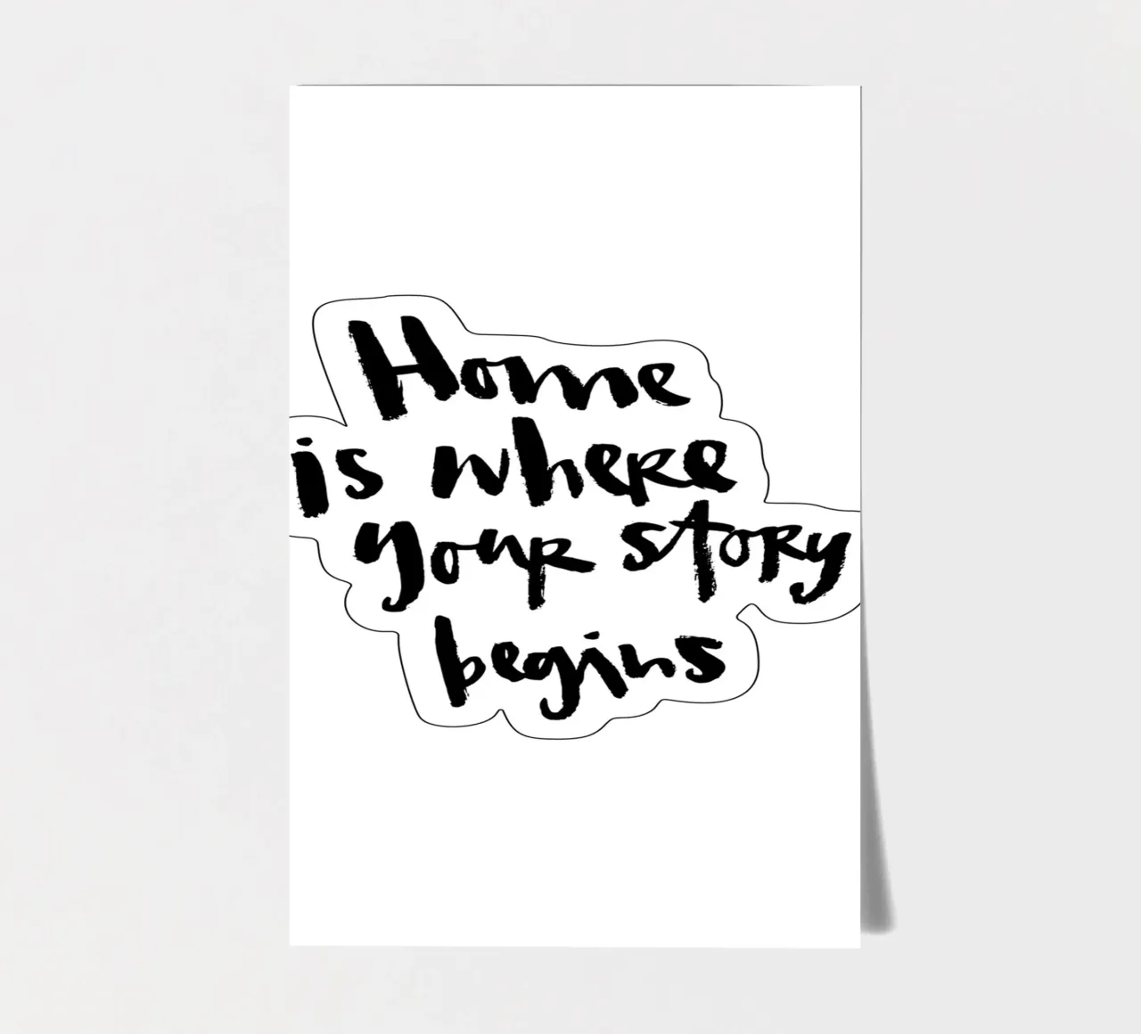 Home Stickerbogen von Brushmeetspaper