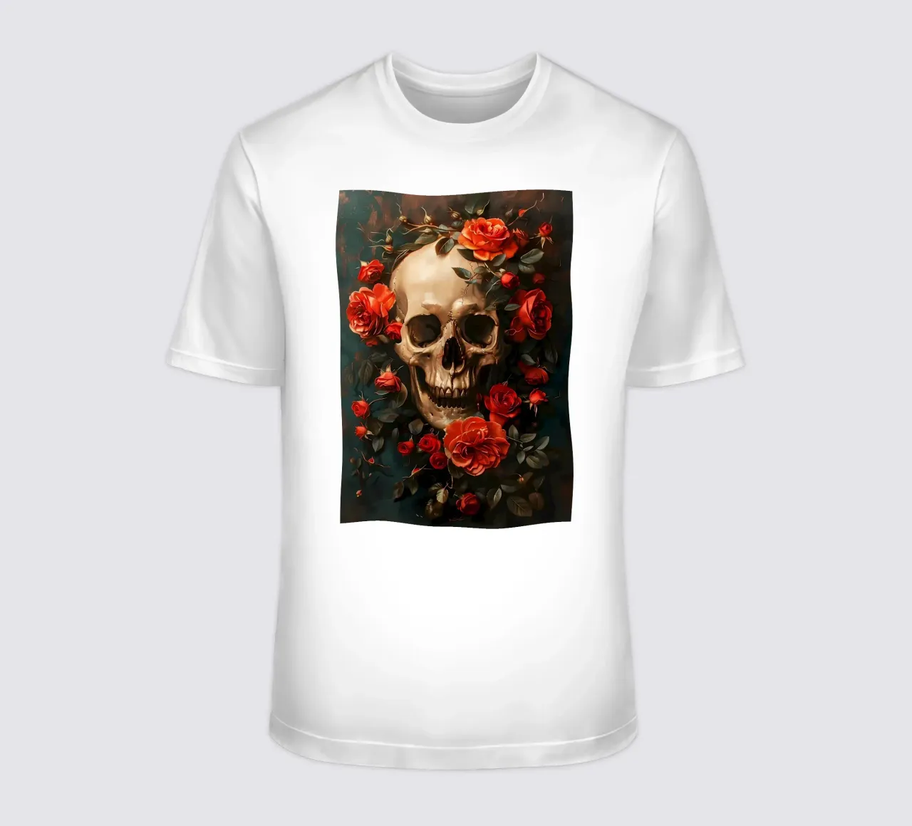 Floral Skull Dead t-shirt by Ginnery