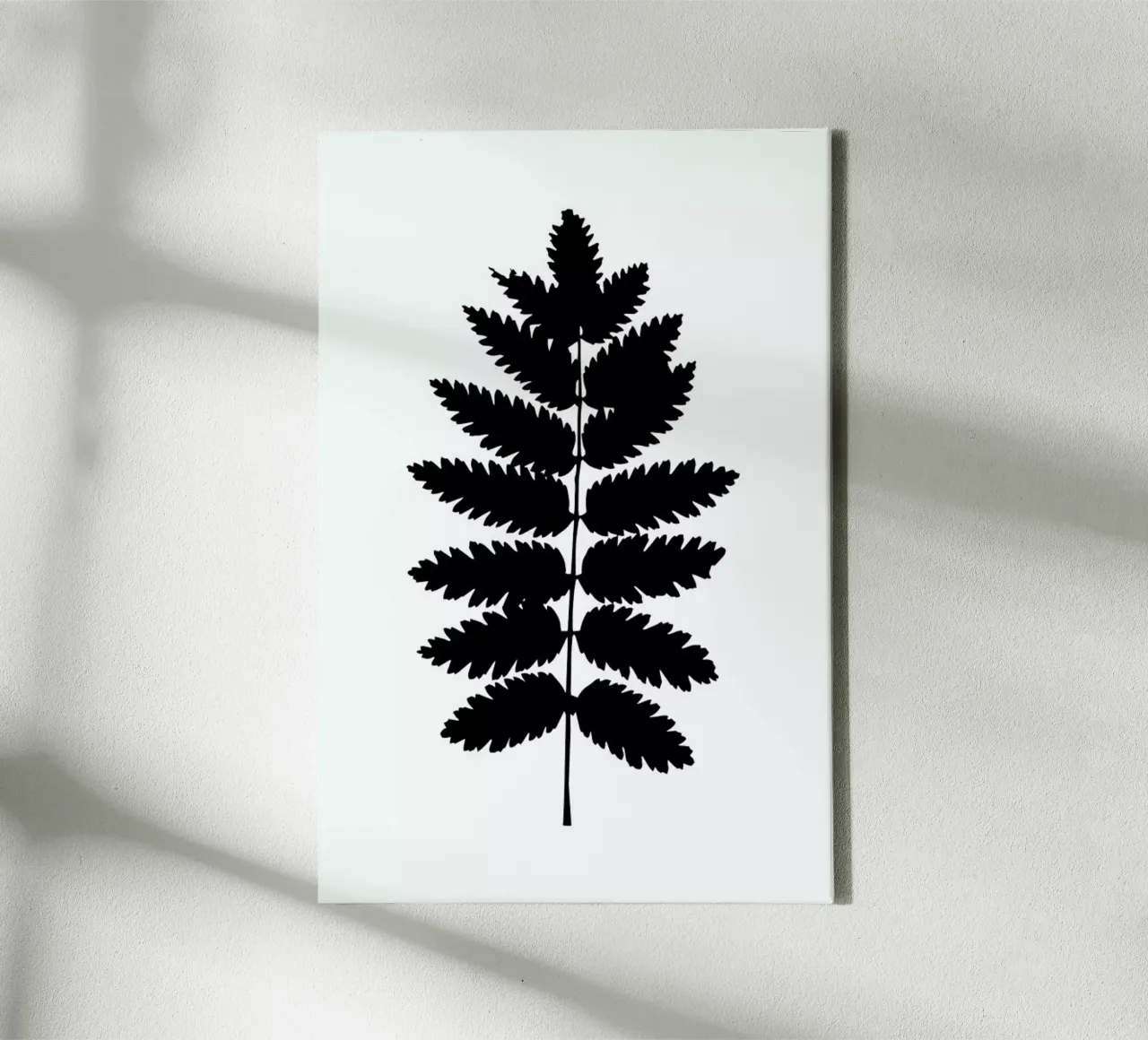 Leaf Specimen Fern tela con Cornice a cassetta da Oh Darling