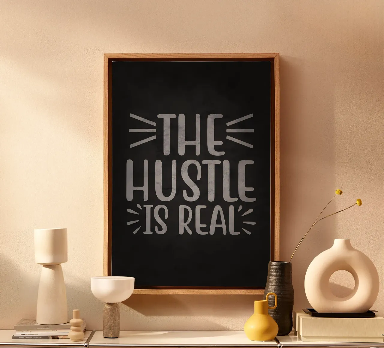 The Hustle Is Real canvas by Delaplane