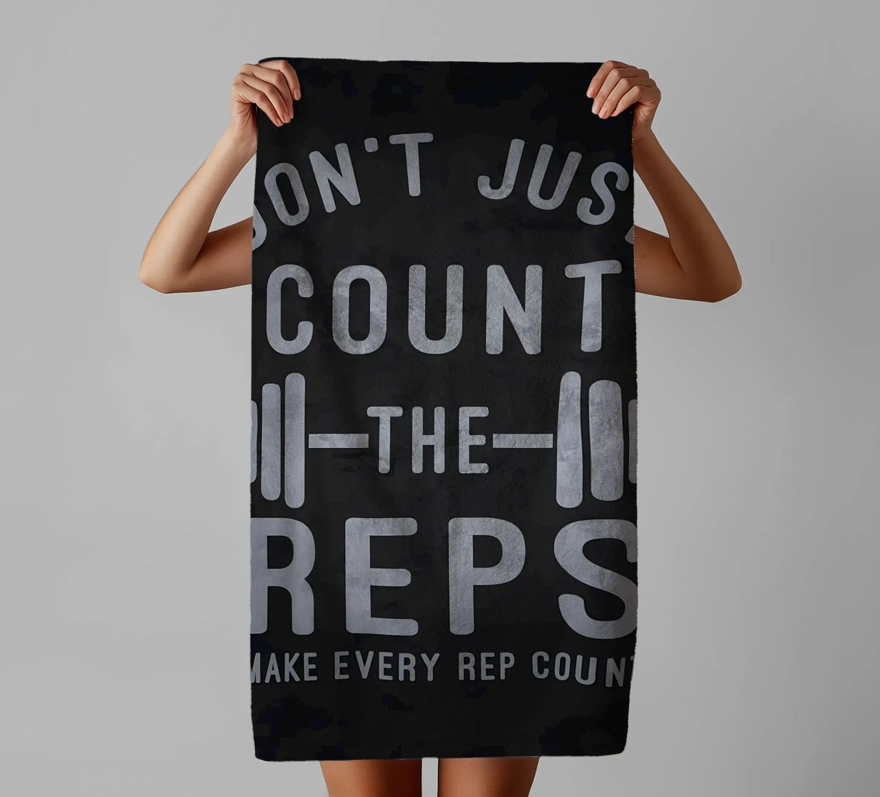 Make Every Rep Count Gym towel by Bassy