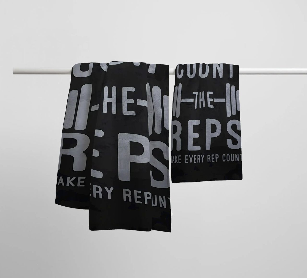 Make Every Rep Count Gym towel by Bassy