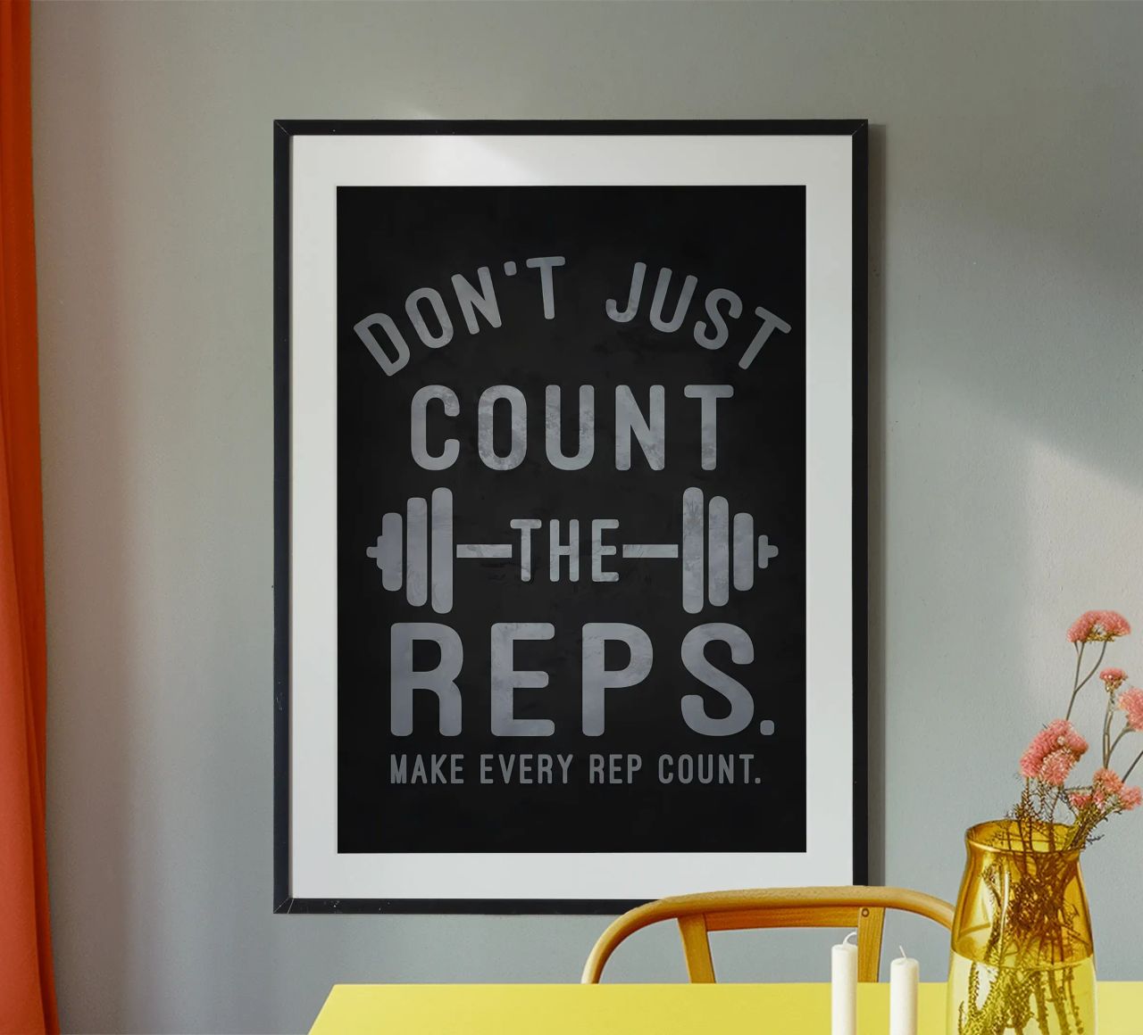 Make Every Rep Count Gym hahnemühle by Bassy