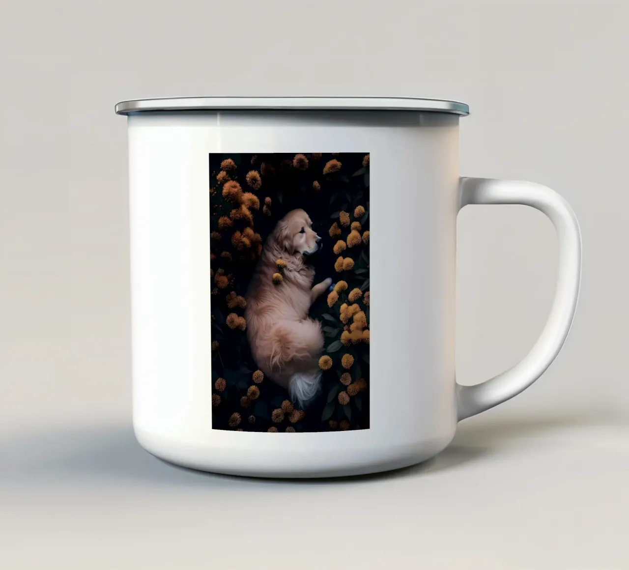 Cane Labrador Retriever tazza in smalto da Mikesell