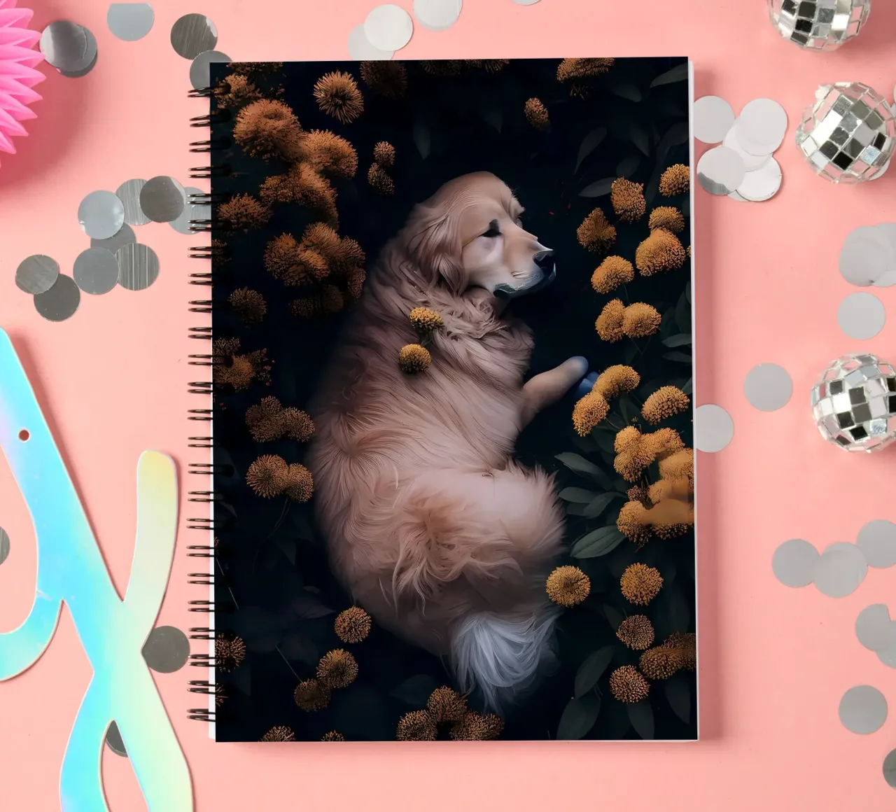 Labrador Retriever Dog spiral notebook by Mikesell